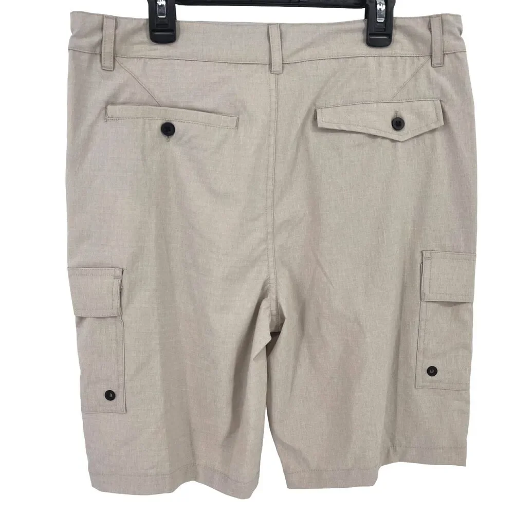 First Waves Boys Rip Stop Cargo Shorts Size 18 Khaki